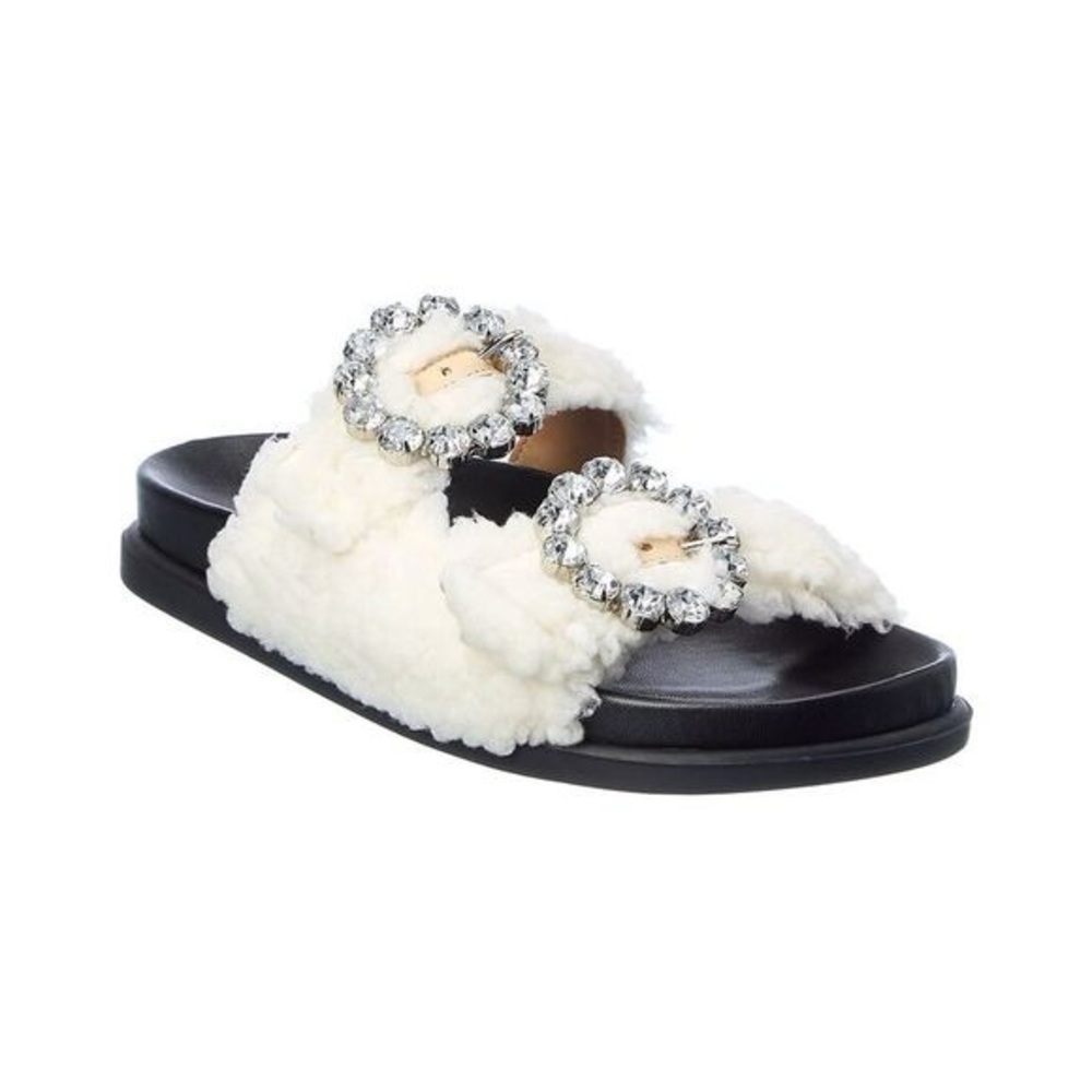 SCHUTZ CRYSTAL FUZZY SLIDES
